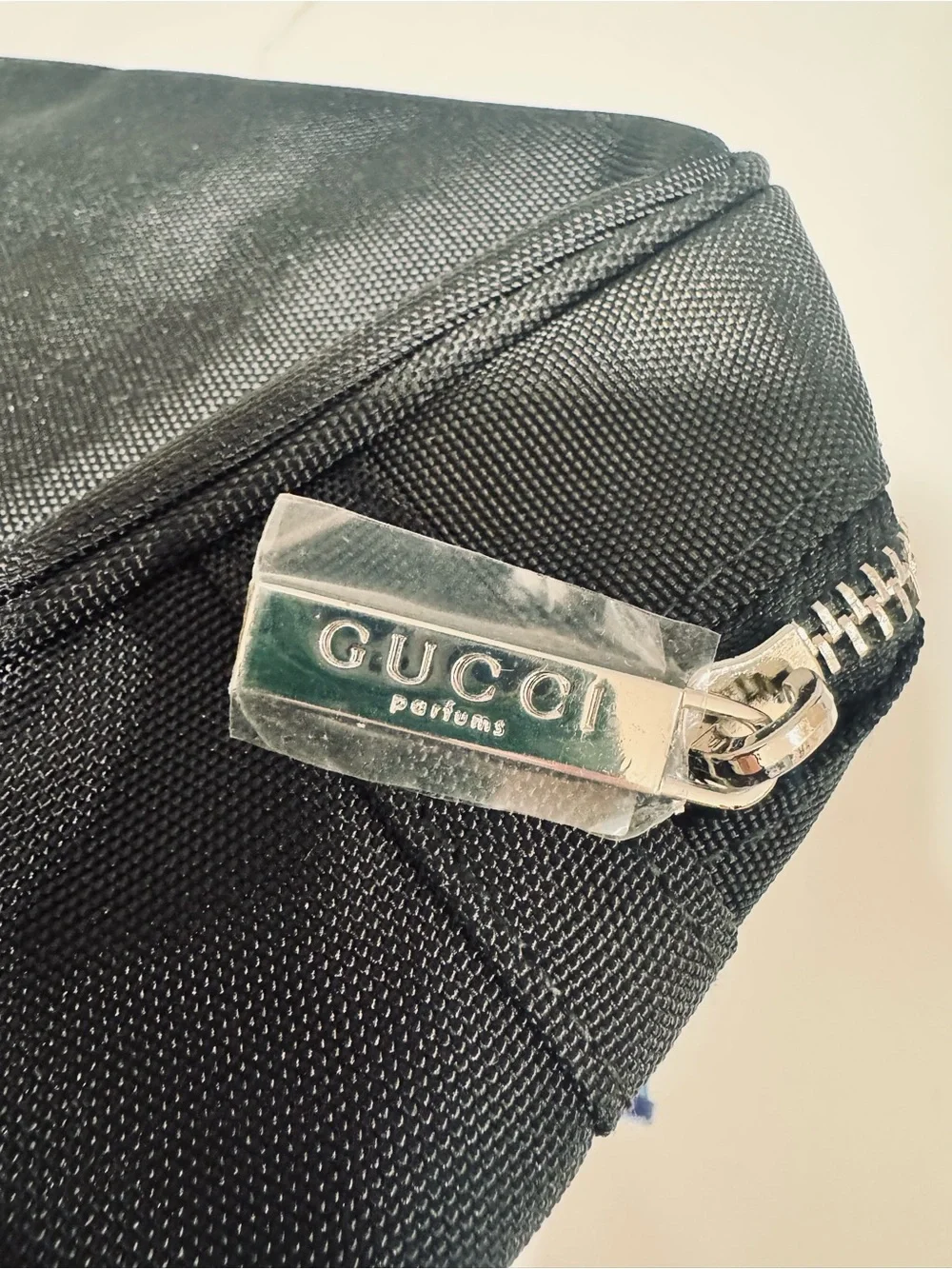 Gucci Parfums Black Nylon Travel Pouch Bag— NEVER USED, Original Packaging 2017